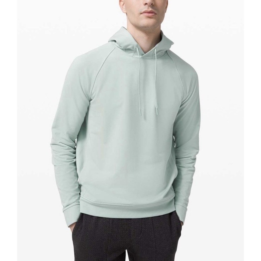 Lululemon City Sweat Pullover Hoodie Stretch French Terry Men's XL Green M3AUPS